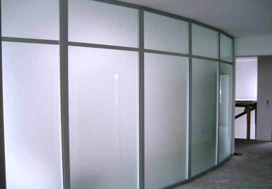 Aluminum handrail partition